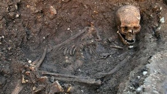 Richard III's skeleton exhumed in 2012