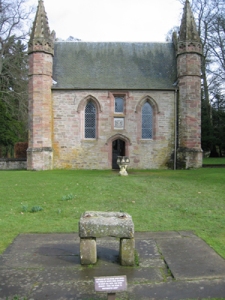 The Stone of Scone on the Moot Hill.